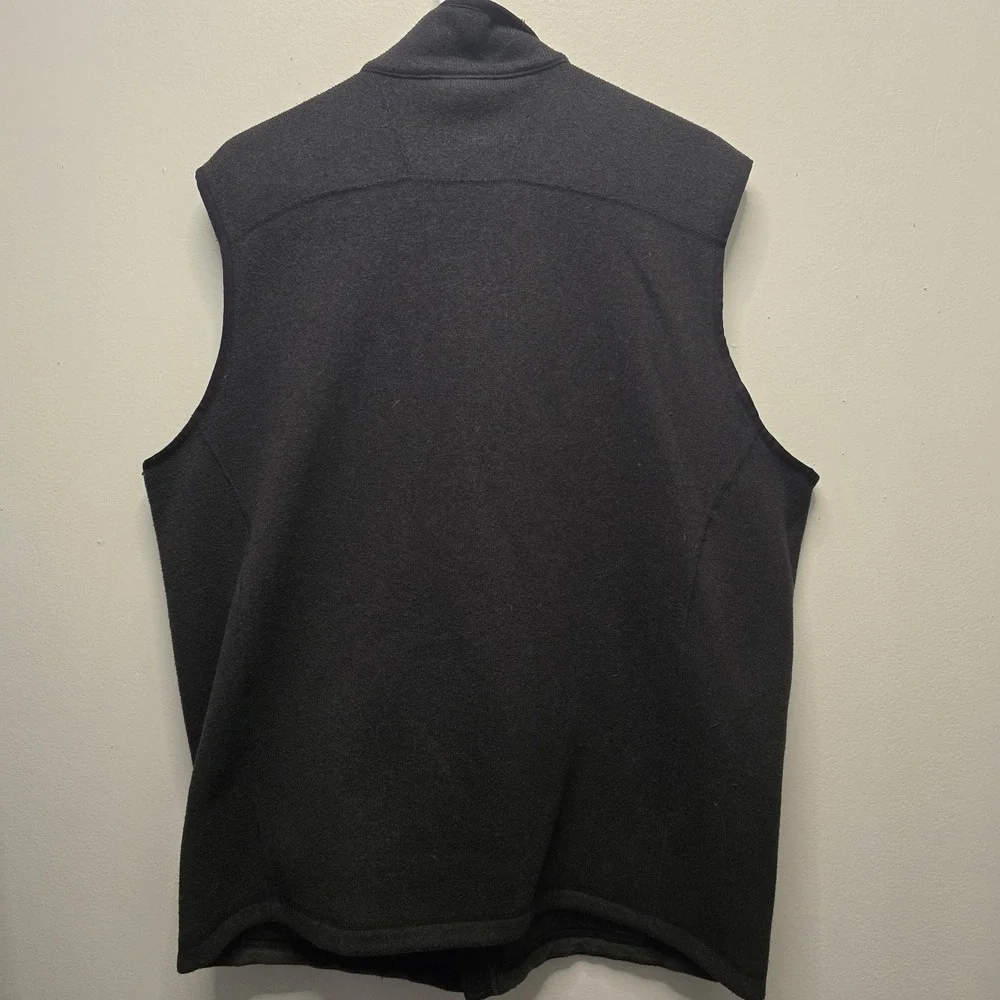 The North Face Men's XL Black Fleece Vest Fall A7R3 Full Zip Outdoor Hiking